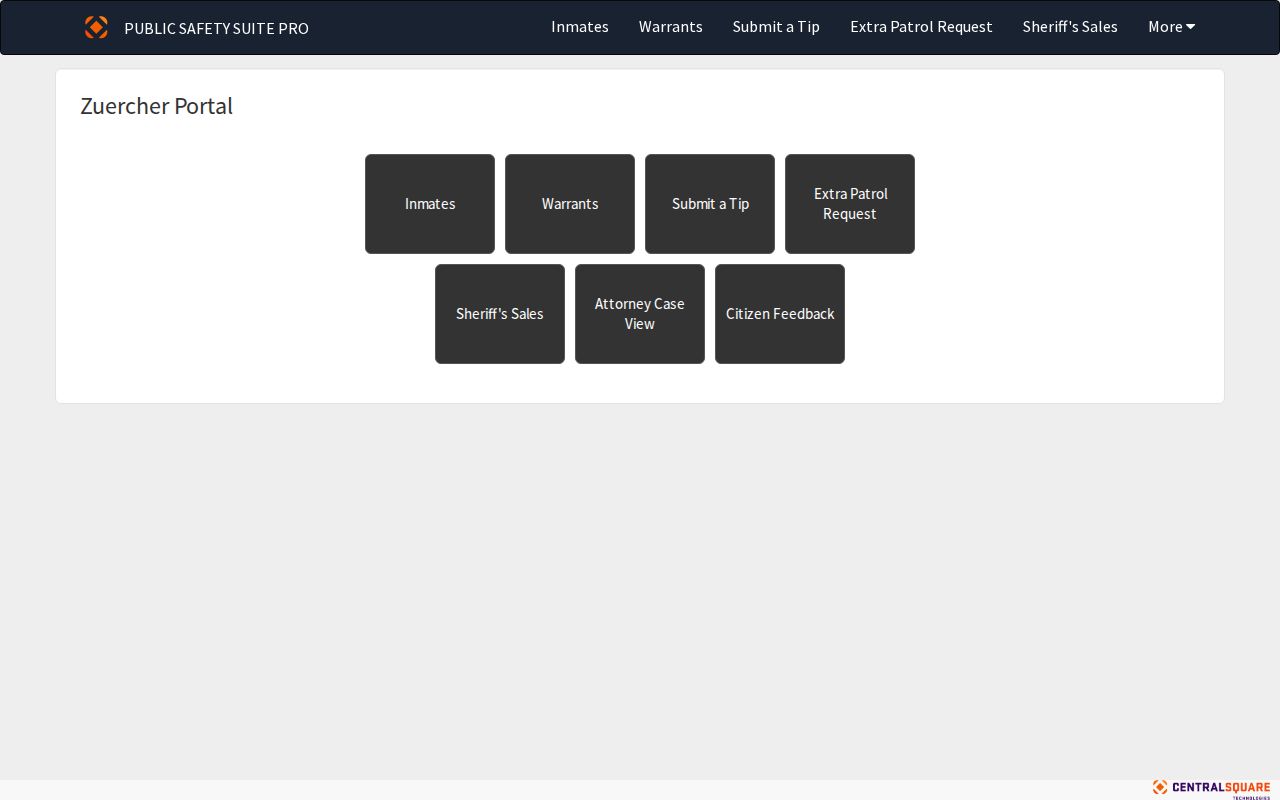 Warrick County Sheriff public warrant portal search screen